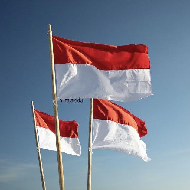 Stiker Bendera Merah Putih - Atribut Kemerdekaan Indonesia Dekorasi Agustusan