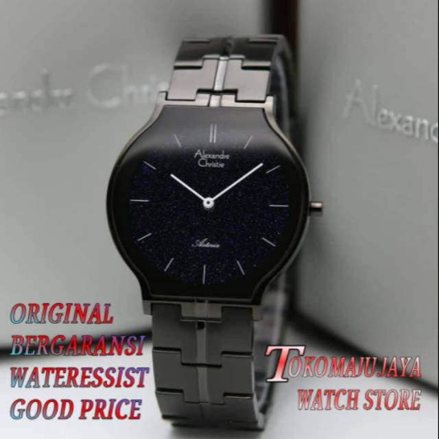 JAM TANGAN PRIA ORIGINAL ALEXANDRE CHRISTIE HITAM AC8603