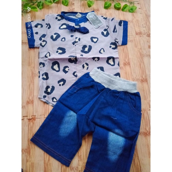 SETELAN KEMEJA ANAK LAKI LAKI IMPORT 0-4 TAHUN SUSPENDER FREE DASI MOTIF KAKTUS / SETELAN KEMEJA SUSPENDER ANAK COWOK IMPORT 0-4 TAHUN