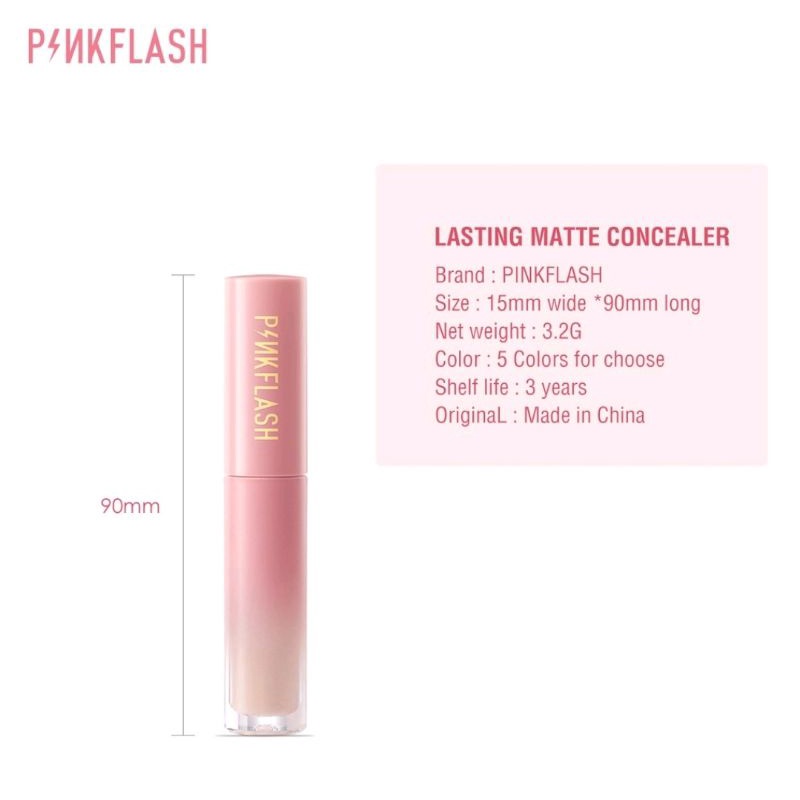 [BPOM] PINKFLASH #OhMyBreath Liquid Concealer Tahan Air Tahan Lama | Lasting Matte Concealer