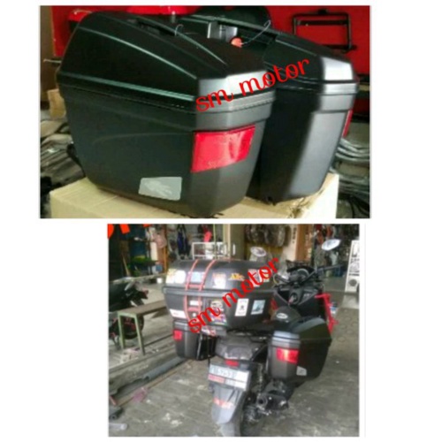 Unik side box kappa k22 mirip givi e22 bahan sama beda logo saja box samping kappa k22 bisa gosend a