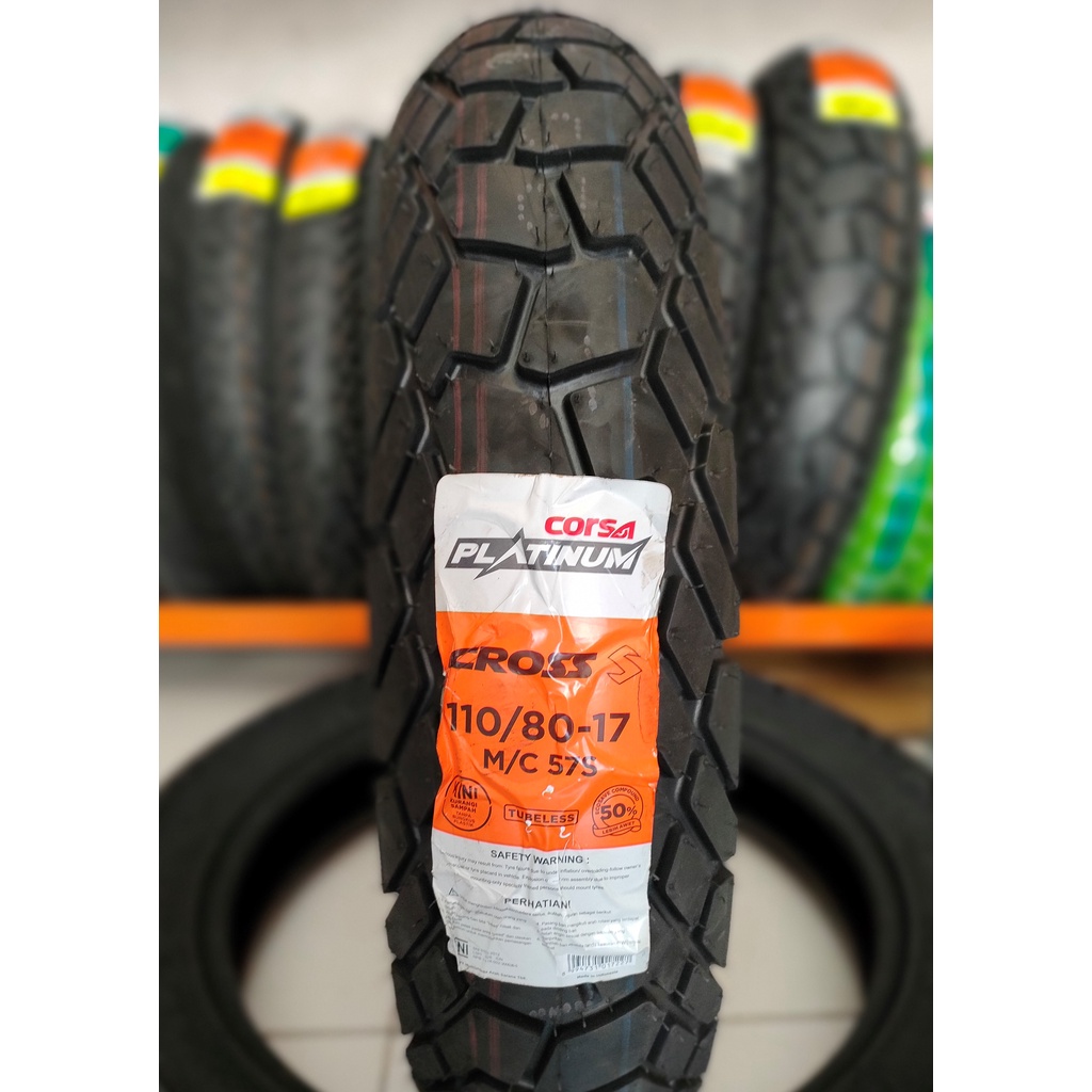 CORSA PLATINUM DUAL PURPOSE 110/80 RING 17