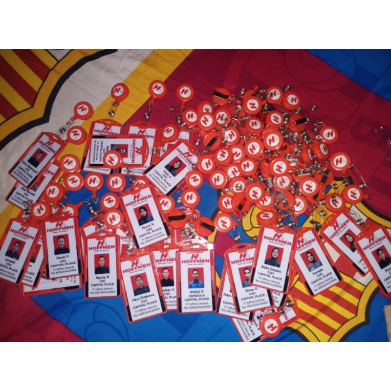 

paket yoyo id card anggota, logo casing custome minim 30 pcs