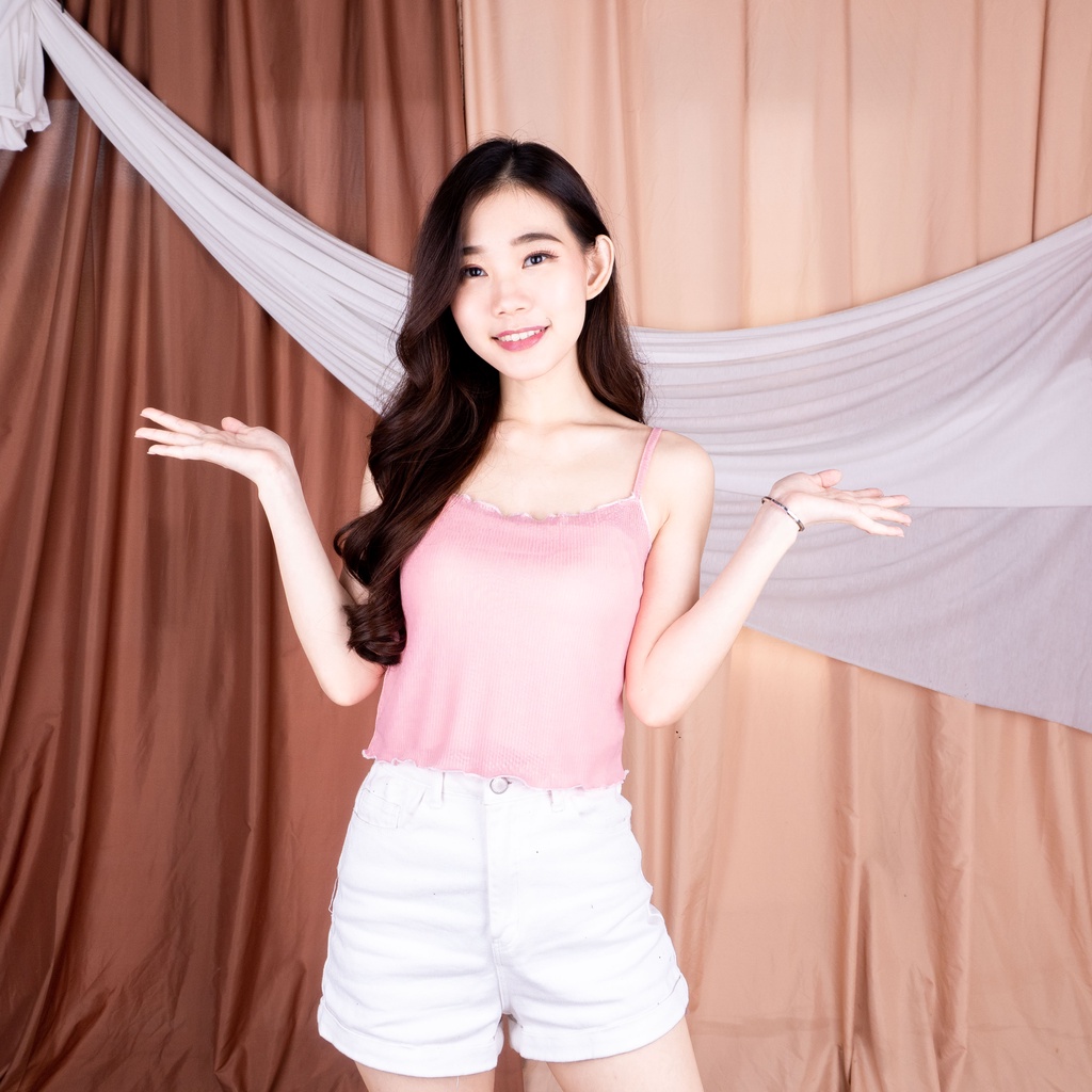 Tanktop Lacta Rib / Tanktop Korea / Tanktop Wanita SALE MURAH 1 KG MUAT 12PC-SALEM