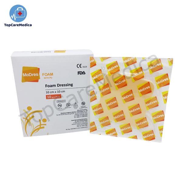 [Box] Modres Foam Dressing With PU 10x10cm - Pembalut Luka