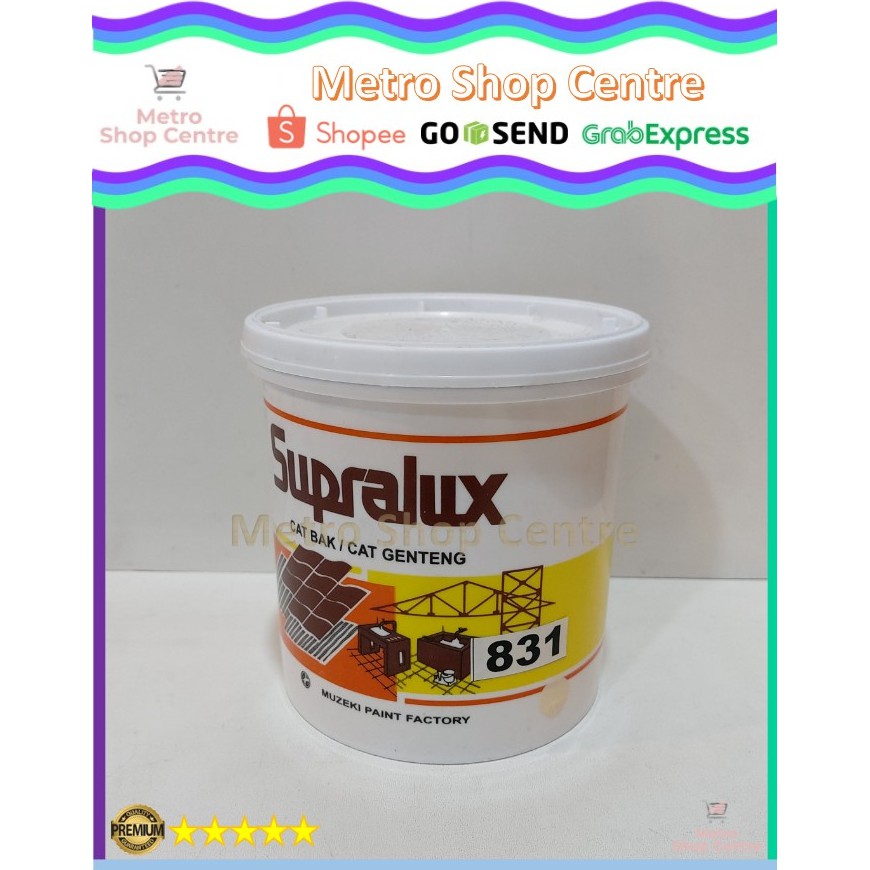 Supralux - Cat Bak / Genteng / Kolam No.831 (Spirit Cream) / Cream / Krem 1 Kg (Kaleng)