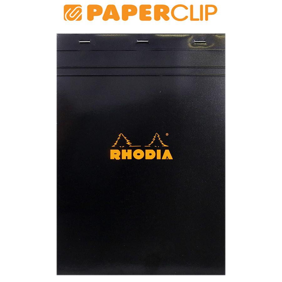 

NOTEPAD RHODIA N18 HEAD STAPLED BLACK A4 SQUARED 182009EXPC