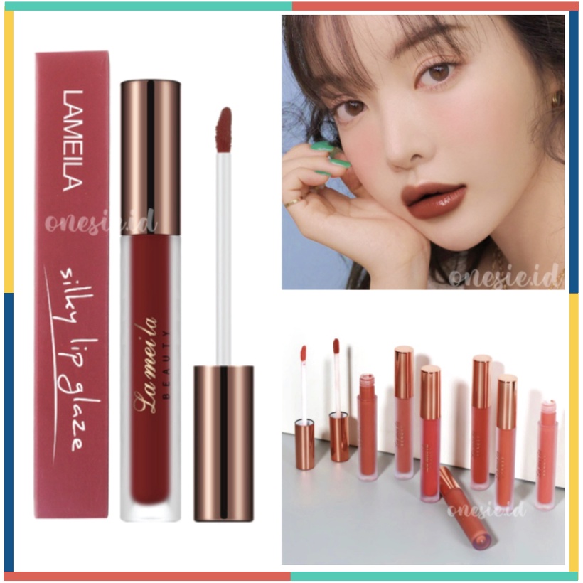 LAMEILA Silky Lip Glaze Pelembab Pewarna Bibir Cair Lipstik LA063 1029