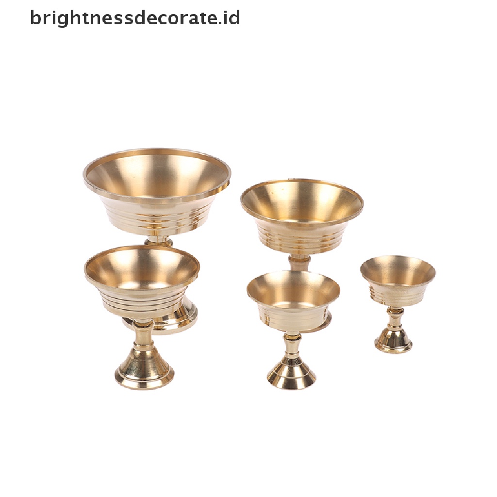 Tempat Lilin Bahan Tembaga Alloy Warna Emas Aneka Ukuran Untuk Dekorasi Rumah