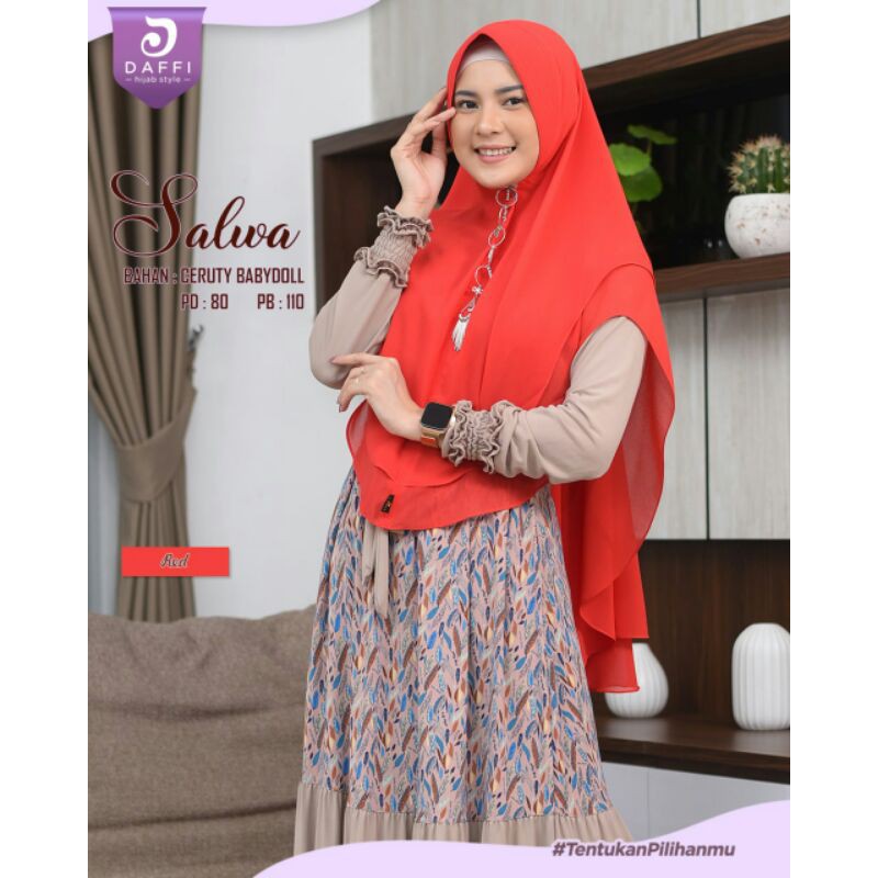 Katalog 2 SALWA/DF 167 Hijab Dua Layer Ceruty Babydoll Ori Daffi Hijab