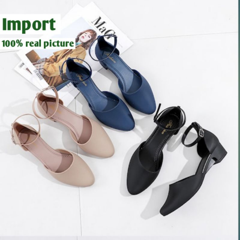 Sandal Wanita Perempuan Lulu Mules Heels Import Wanita. . .sepatu sandal wanita dewasa. . .sandal im
