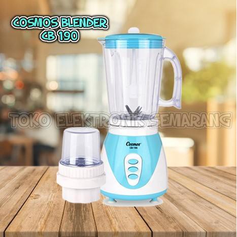 COSMOS BLENDER CB 190 PELUMAT 1.5L PISAU TRINITY PEMECAH ES BATU PLASTIK GOBLET