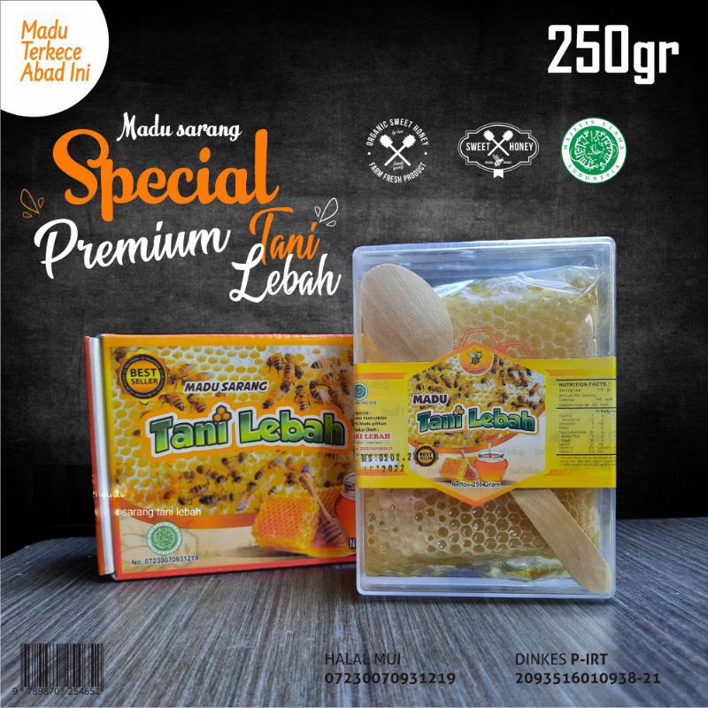 

Madu Sarang Murni Melifera Tani Lebah 250gr