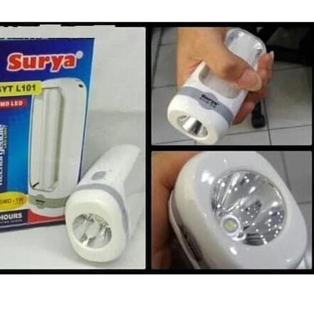 SENTER LAMPU SURYA SYT L101 EMERGENCY LED DARURAT LAMP