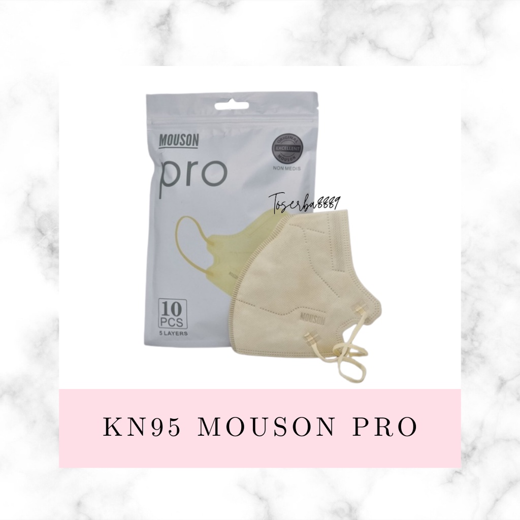 Masker KN95 Mouson Pro isi 10pcs Masker KN95 Mouson Pro Disposable face mask isi 10pcs ORIGINAL