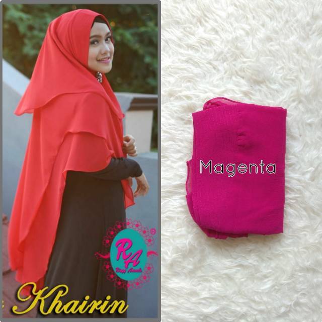 Hijab Jilbab Kerudung Instan Khimar Khairin by Rizky Ananda
