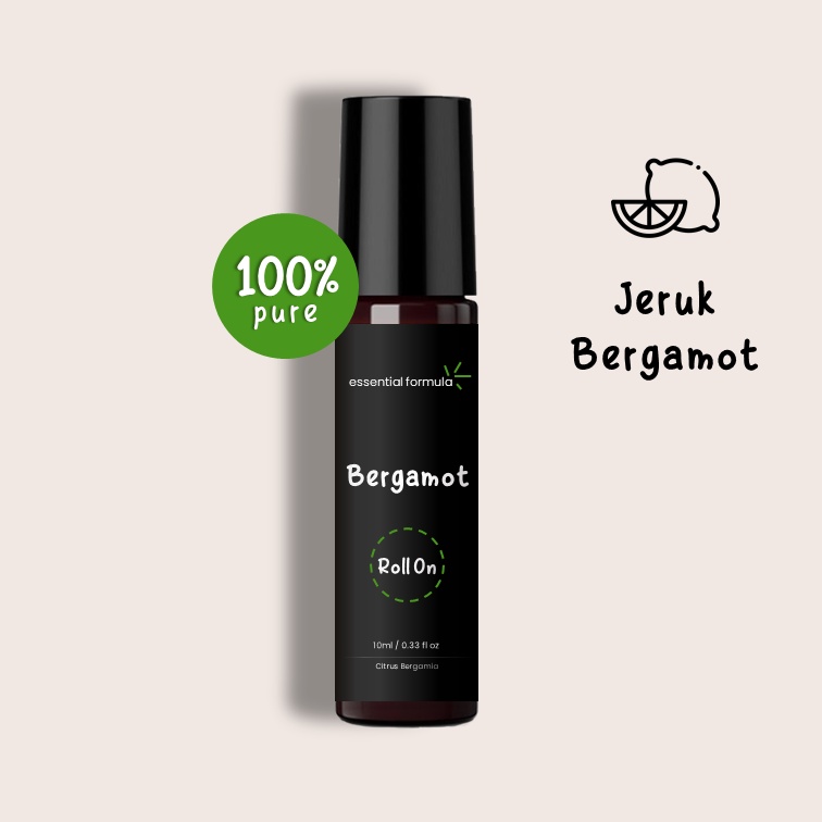 10ml Organic Bergamot Essential Oil Roll On Jeruk Bergamot Murni 100%