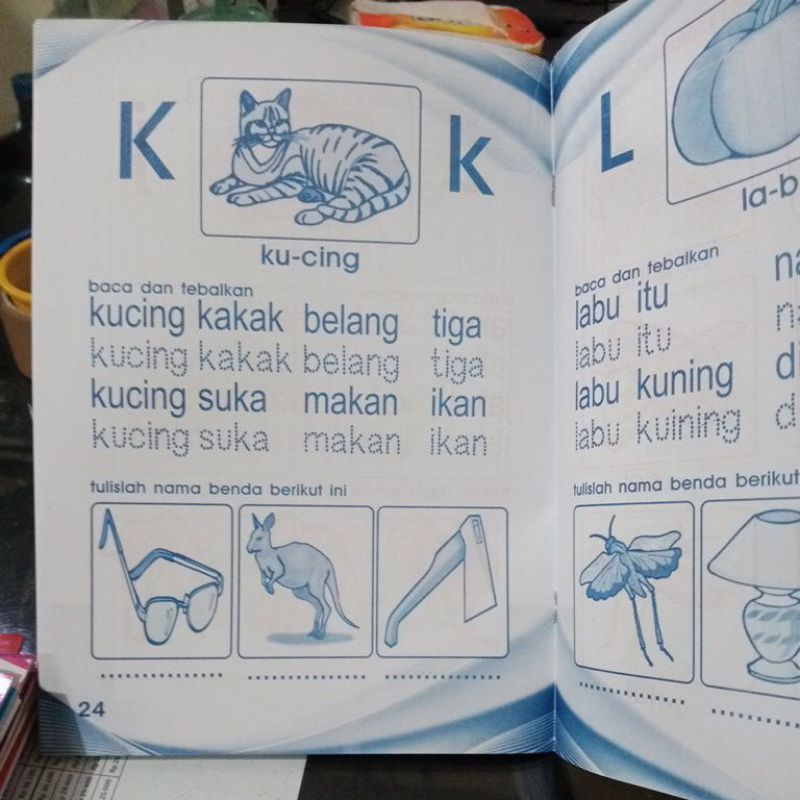 Buku Aku Tahu Baca Tulis Huruf &amp; Kata (21×29cm)