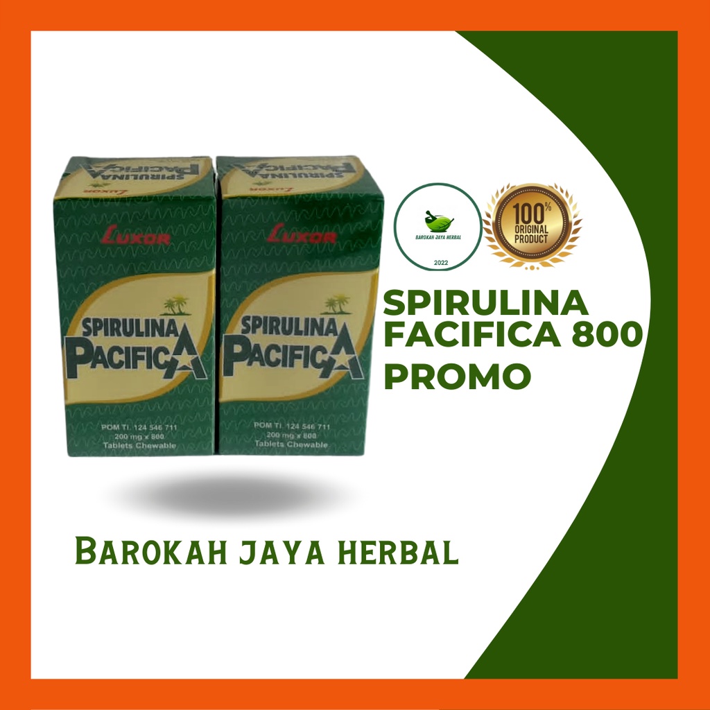 Jual Spirulina pacific luxor 800 original Shopee Indonesia