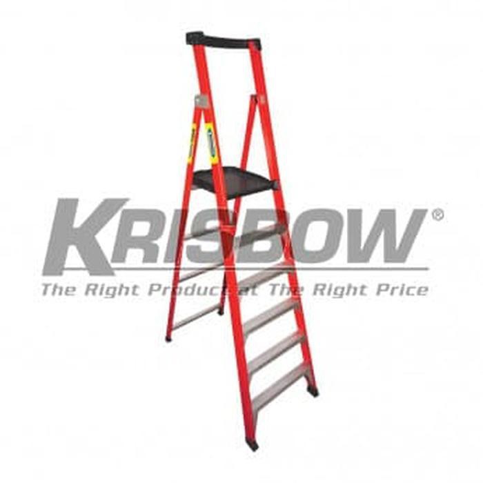 [perkakas] - TANGGA LADDER PODIUM 8FT FIBERGLASS Krisbow 10054425 Include PPN Ori
