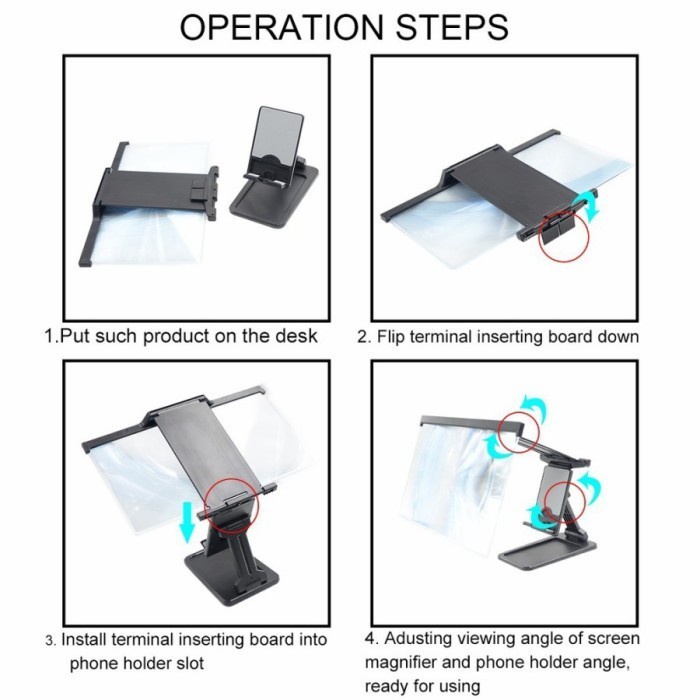 Pembesar Layar HP - 3D Enlarge Screen F3 Bracket Stand