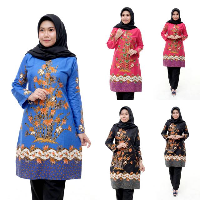 Tunik Batik Uj Motif Bambu