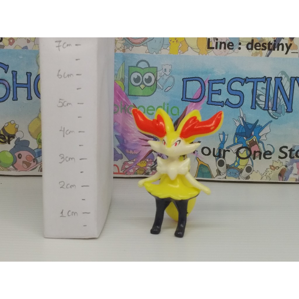 Braixen Mode A Pokemon Figure Gen 6 Mainan Anak