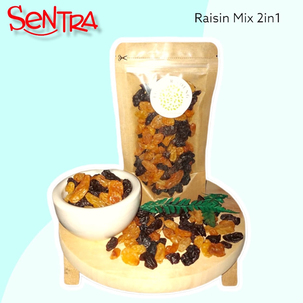 

Mixed Raisin 2in1 Golden Raisin Black Raisin Organik Organik Kualitas Premium