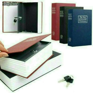 Tempat Penyimpanan Rahasia Model Buku/Brankas Buku/Book Safe Uk Besar.