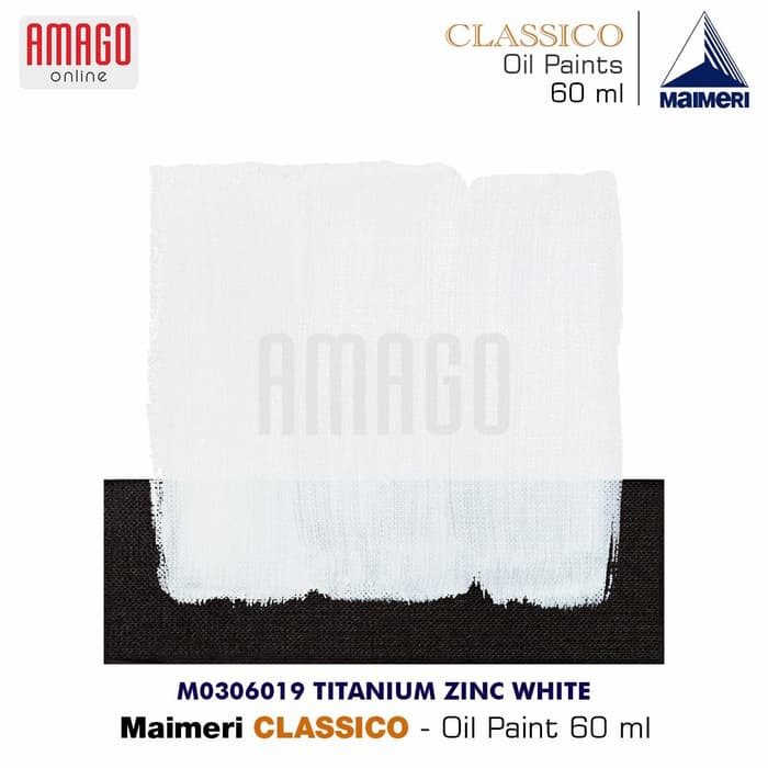 MAIMERI CLASSICO - OIL PAINT - TITANIUM ZINC WHITE - 60ML - M0306019