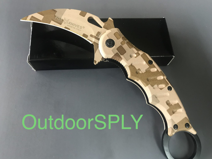 FOX Knives Maniago Automatic Karambit Piso Lipet Pocket knife FA 30