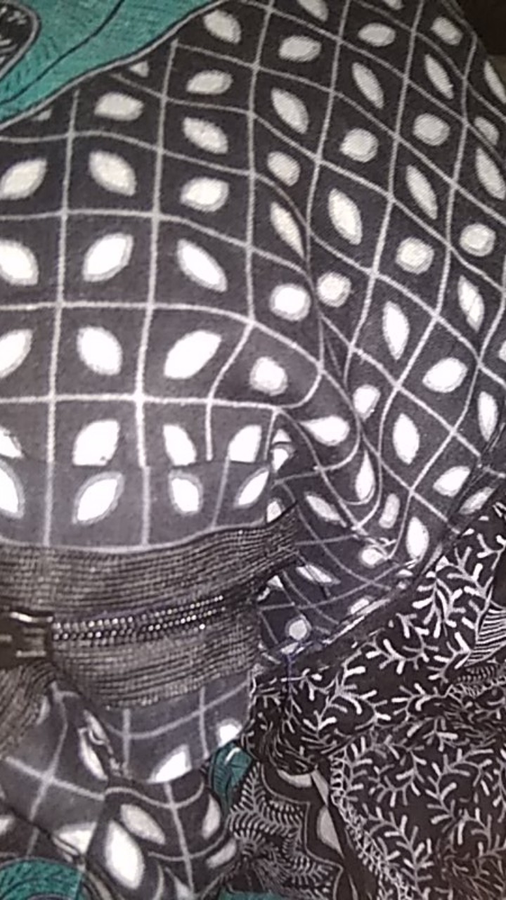 Batik Couple Keluarga Sania Ruffle Ori Ndoro Jowi Dnt Motif Rembulan Abu