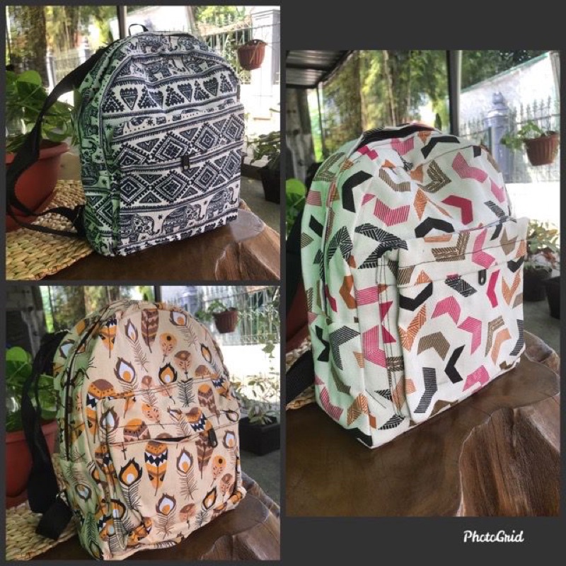 Tas Ransel Kanvas Mini