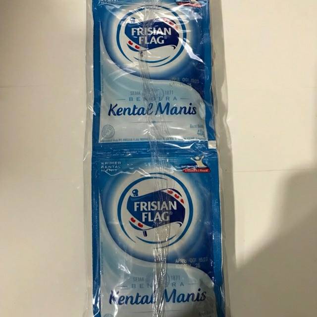 Susu kental manis sachet bendera SKM frisian flag putih 250 gram