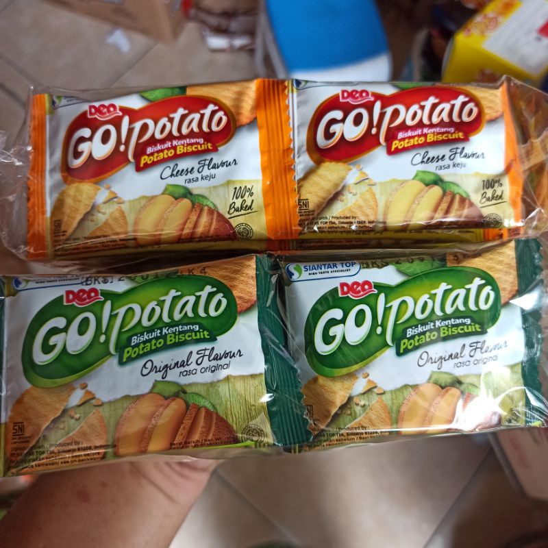 

Go Potato Biskuit Kentang Original Keju Cheese Terlaris