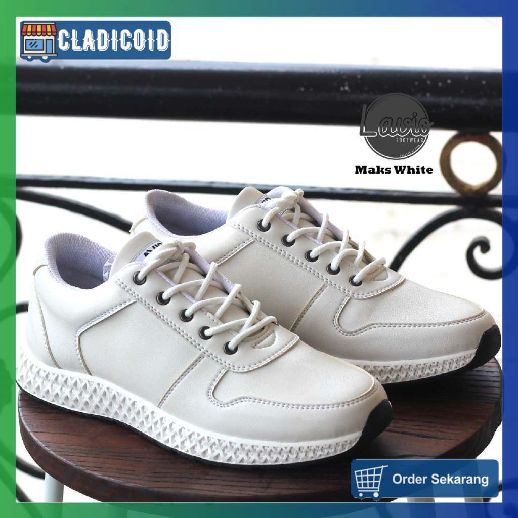 SEPATU SNEAKERS PRIA ORIGINAL KEREN &amp; MURAH, OUTDOOR, SANTAI, NONGKRONG, KULIAH LAVIO MAKS