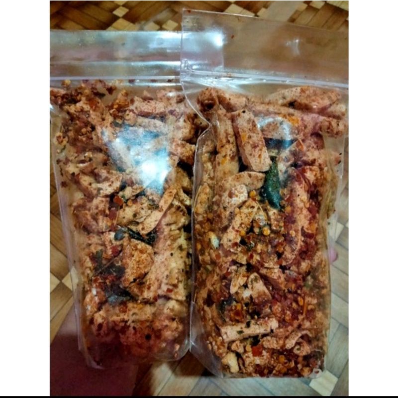 

Cemilan Basreng Original dan Pedas Daun jeruk