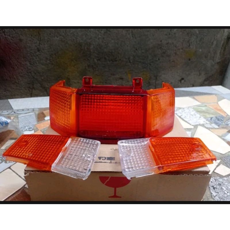 kaca mika lampu sein depan belakang stoplamp honda astrea 800 astrea800 asdap