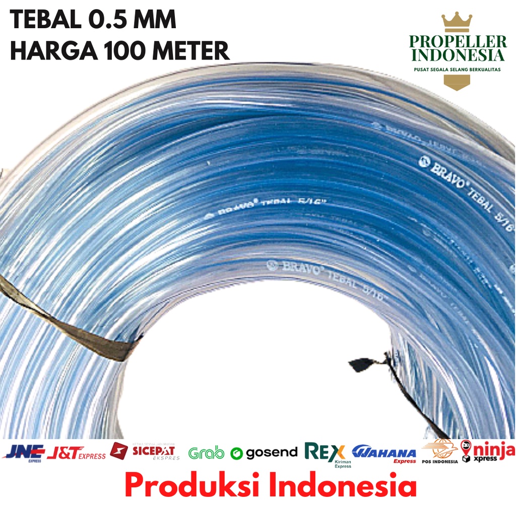 Selang Air Bening 5/16 Selang Waterpas 0.5mm 100 Meter Selang Timbang