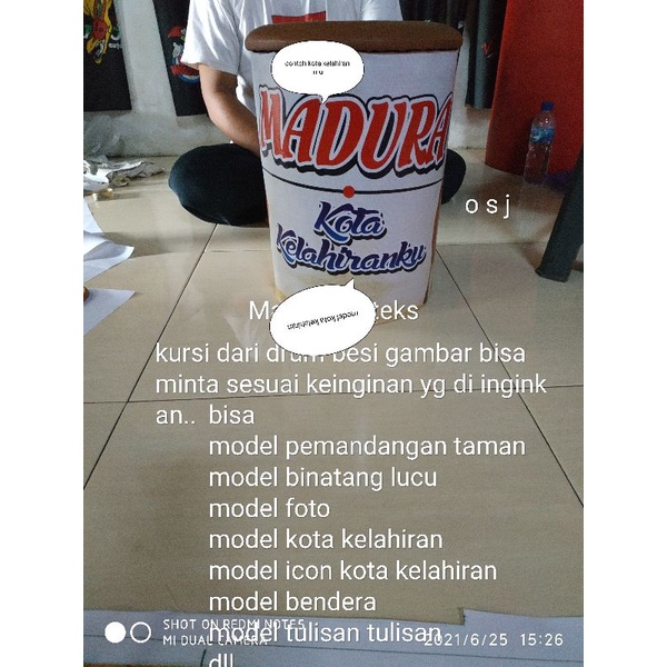 kursi dari tong besi