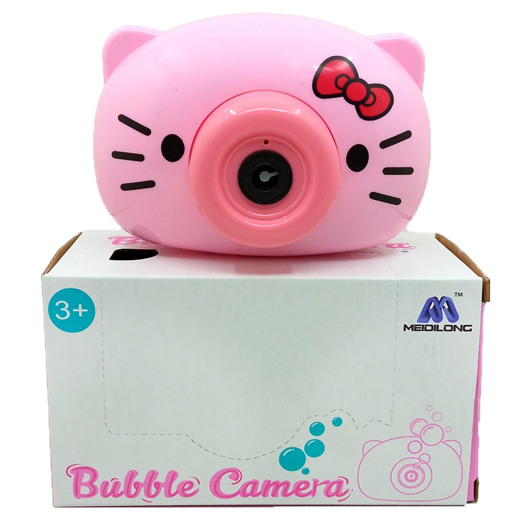 Bubble Camera Mainan Anak Kamera Gelembung Busa Nyala Lampu &amp; Musik