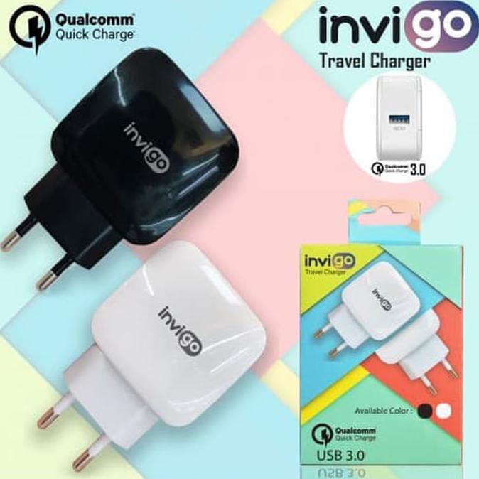 NEW- Invigo Quick Charge Qualcomm 3.0 Fast Charging Android Samsung Charger