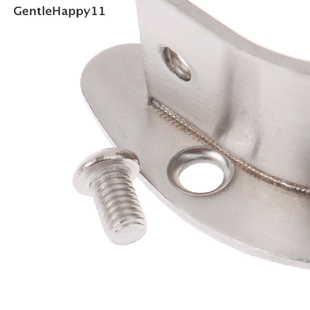 Gentlehappy Dudukan / Holder Batang Soket Flange Bahan Stainless Steel 19 / 22 / 25 / 32mm Untuk Lemari Pakaian