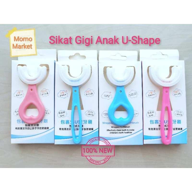 Sikat Gigi Anak Bentuk U Bahan Silikon / Training Toothbrush / Tooth Brush Baby