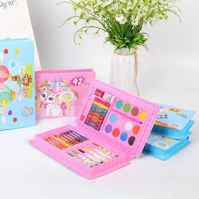 

Barang Baru ☘ WD Crayon Set 42pcs / Krayon Mewarnai Anak 42pcs / Pensil Warna Set 42pcs!