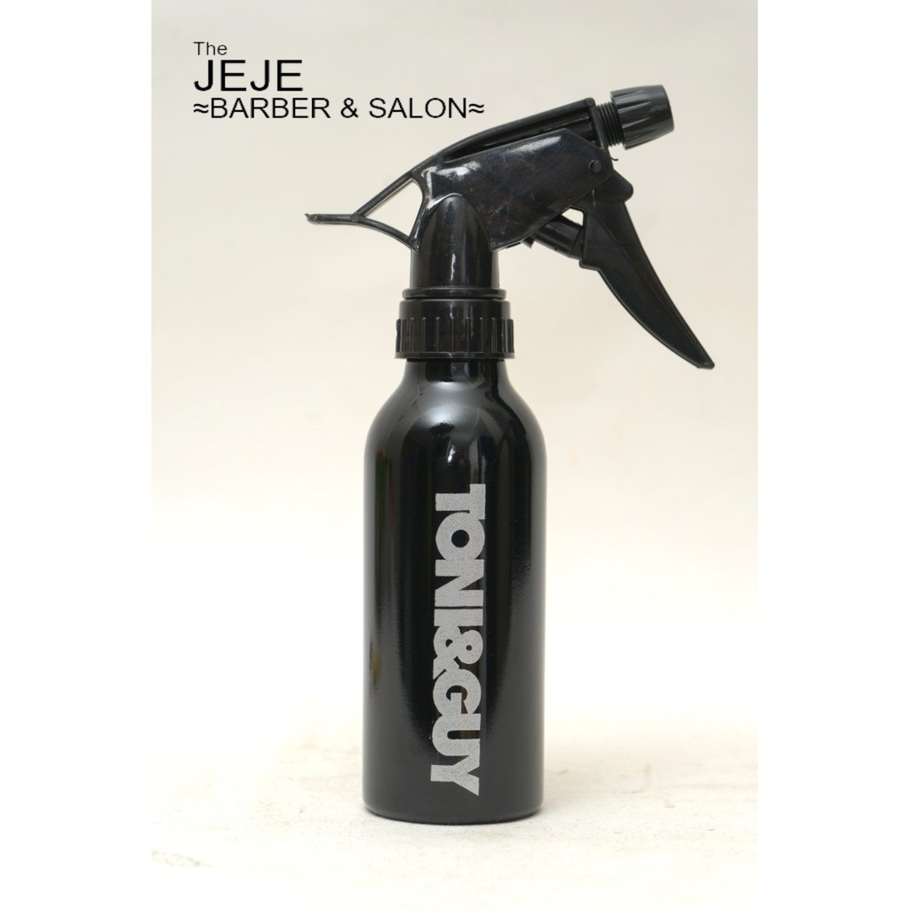 JEJE Botol Sprayer aluminium berkualitas 250ML untuk Spray barber dan pribadi HITAM