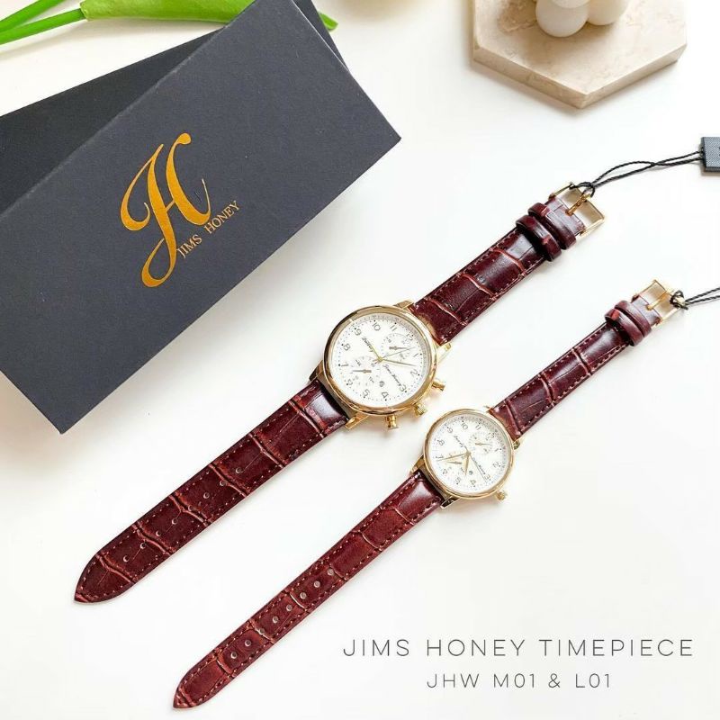 JIMS HONEY JHW 05 JAM TANGAN COUPLE ANTI AIR (FREE EXCLUSIVE BOX)