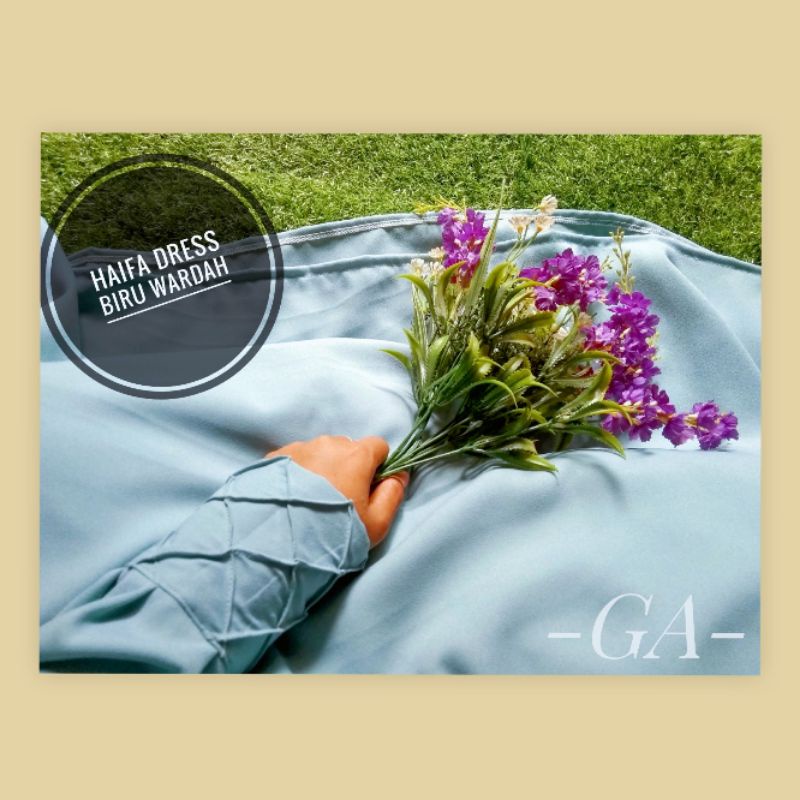 Gamis Polos muslimah syar'i Resleting | PO Haifa Dress