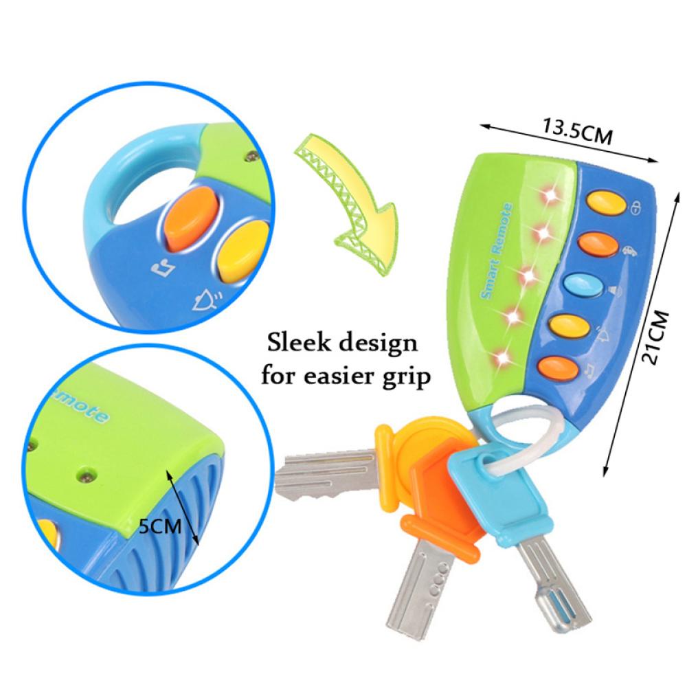 Timekey Mainan Kunci Mobil Remote Control Dengan Suara Musik Untuk Edukasi Bayianak Bermain Peran K4P4