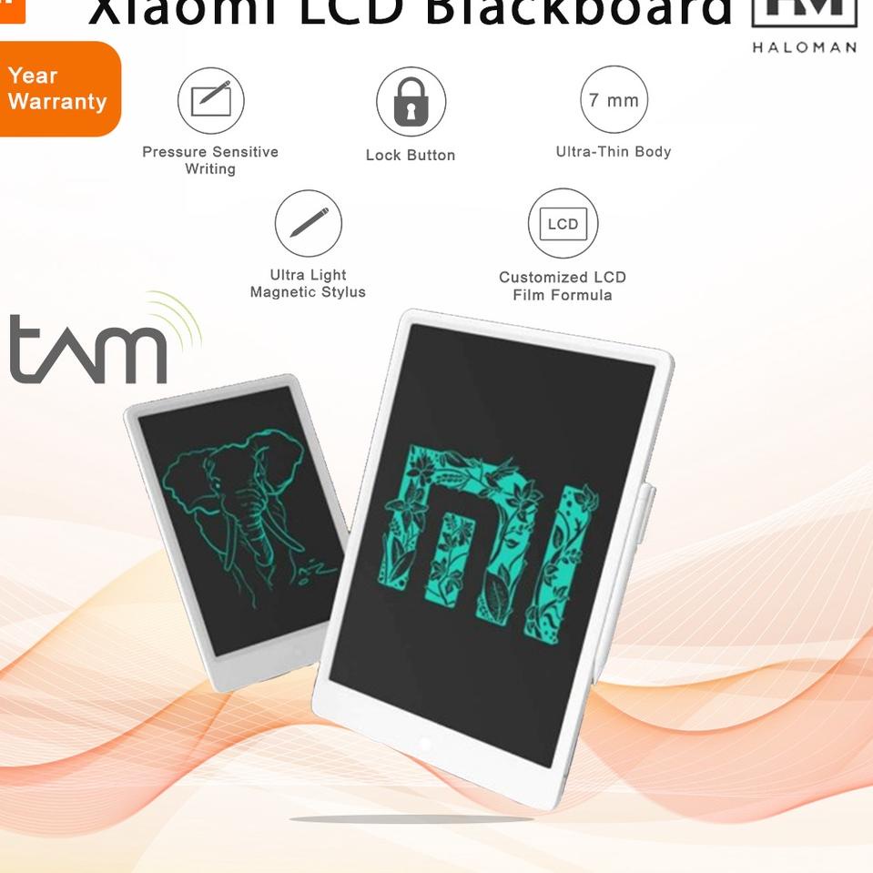 

meyt XIAOMI Mijia LCD Blackboard Writing Digital Drawing Tablet Papan Gambar 13.5 Inch With Pen ♩ 25